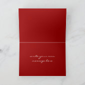 Spring Flowers Double Happiness Chinese Wedding Kaart (Binnen)