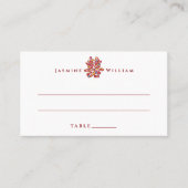 Spring Flowers Double Happiness Chinese Wedding Plaatskaartje (Voorkant)