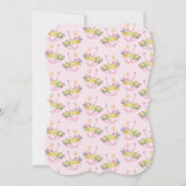 Spring Flowers Douche Mom-to-be Roze Baby shower Kaart (Achterkant)