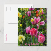 Spring Flowers Easter Briefkaart (Voorkant / Achterkant)