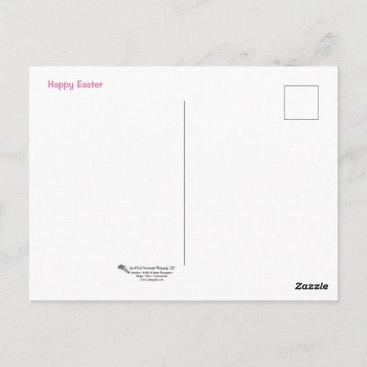 Spring Flowers Easter Briefkaart (Achterkant)