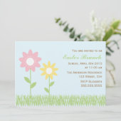 Spring Flowers Easter Brunch Kaart (Staand voorkant)