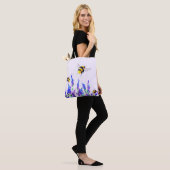Spring Flowers en Flying Bees Canvas tas (Op model)