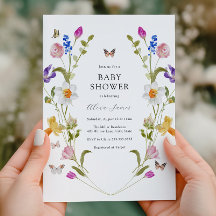 Spring Flowers en Vlinders Baby shower