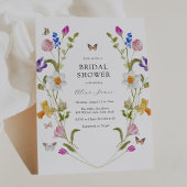 Spring Flowers en Vlinders Vrijgezellenfeest Kaart