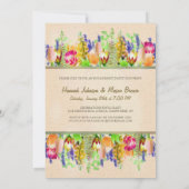 Spring Flowers Engagement Party Kaart (Achterkant)