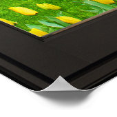 Spring Flowers Faux Window Illusion 24x24 Black Poster (Hoek)