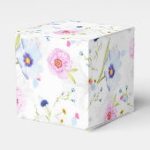 Spring Flowers Favor Box Floral Bedankdoosjes (Voorkant Zijde)
