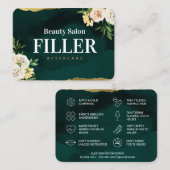 Spring Flowers Filler Aftercare Card Visitekaartje (Voorkant / Achterkant)