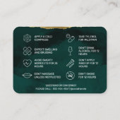 Spring Flowers Filler Aftercare Card Visitekaartje (Achterkant)