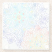 Spring Flowers Floral Illustration Glazen Onderzetter (Achterkant)