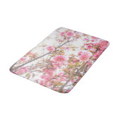 Spring Flowers Floral roze Cherry Blossom Art Cute Badmat (Gekanteld)