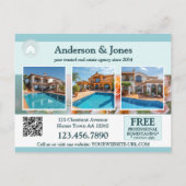 Spring Flowers Foto Onroerend goed Briefkaart (Achterkant)