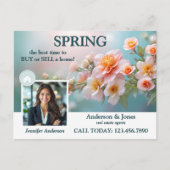 Spring Flowers Foto Onroerend goed Briefkaart (Voorkant)