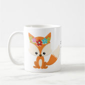 Spring Flowers Fox Foxy Lady Koffiemok (Links)