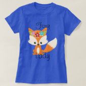 Spring Flowers Fox Foxy Lady T-shirt (Design voorkant)