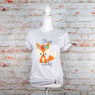 Spring Flowers Fox Foxy Lady T-shirt