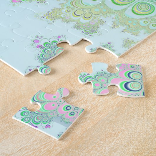 spring flowers fractal puzzel legpuzzel (Zijkant)