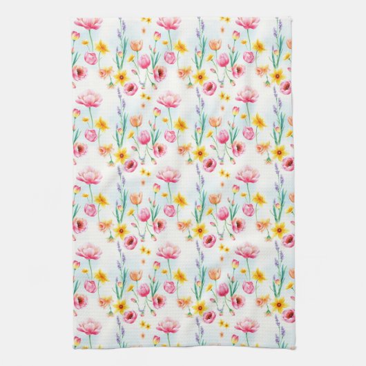 Spring Flowers Galore Theedoek (Verticaal)