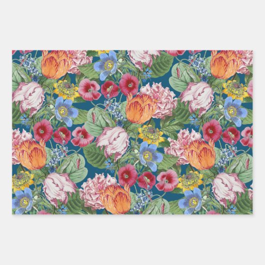 Spring Flowers Garden Inpakpapier Vel (Voorkant 3)