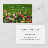 Spring Flowers Gardener Visitekaartje (Voorkant / Achterkant)