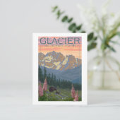 Spring Flowers - Glacier National Park, MT Briefkaart (Staand voorkant)
