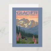 Spring Flowers - Glacier National Park, MT Briefkaart (Voorkant / Achterkant)