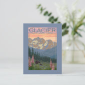 Spring Flowers - Glacier National Park, MT Briefkaart (Staand voorkant)