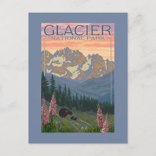 Spring Flowers - Glacier National Park, MT Briefkaart