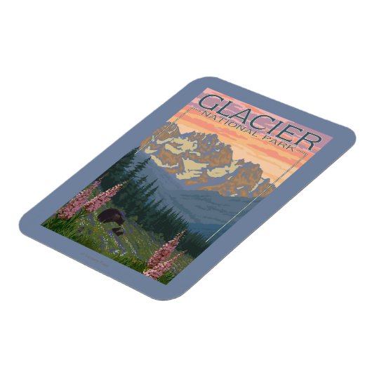 Spring Flowers - Glacier National Park, MT Magneet (Linkerzijde)