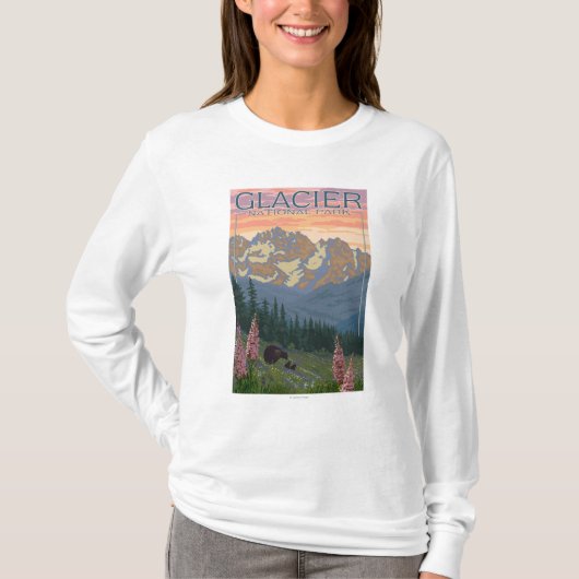 Spring Flowers - Glacier National Park, MT T-shirt (Voorkant)
