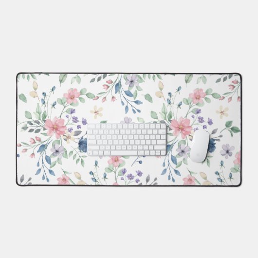 Spring Flowers Grote Desk Mat Mousepad (Keyboard & Muis)