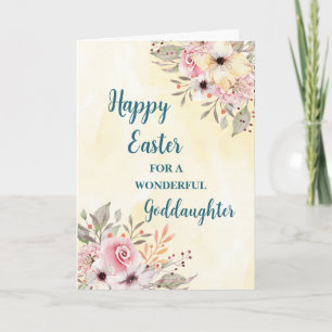 Spring Flowers Happy Easter Godfather Feestdagen Kaart