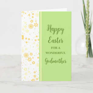 Spring Flowers Happy Easter Godmother Feestdagen Kaart