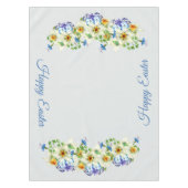 Spring Flowers Happy Pasen Tafelkleed (Voorkant)