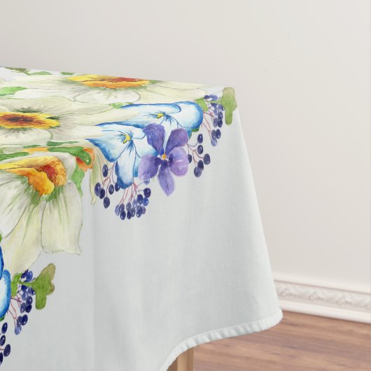 Spring Flowers Happy Pasen Tafelkleed (Voorbeeld)