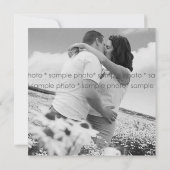 Spring Flowers Heart Engagement Party nodigt uit Kaart (Achterkant)