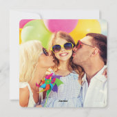 Spring Flowers Heart Sweet Valentijnsdag Foto Feestdagenkaart (Achterkant)