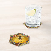 SPRING FLOWERS HONEY BEE / BEEKEEPER BEEKEEPING KARTONNEN ONDERZETTERS (Insitu)