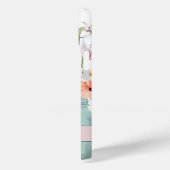 Spring Flowers in Mason Jar Design met naam Case-Mate iPhone Case (Achterkant / Links)