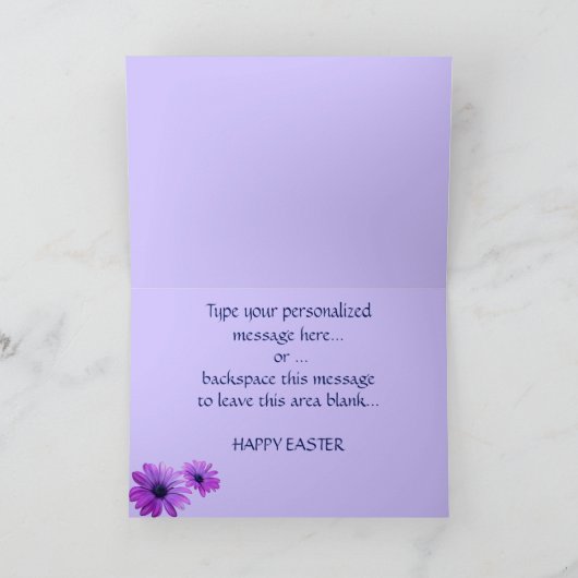 Spring Flowers Kaart Flowers Easter Kaart Blank (Binnen)
