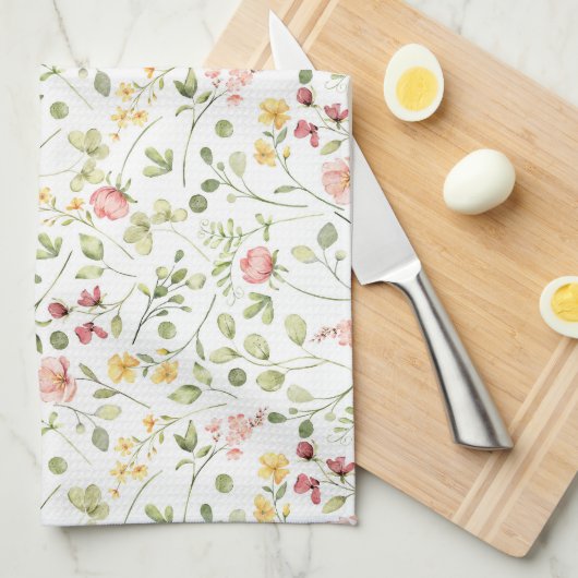 Spring Flowers Kitchen Towels Theedoek (Quarter Fold)