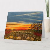 Spring Flowers op Sunset, door Gary Poling Kaart (Voorkant)