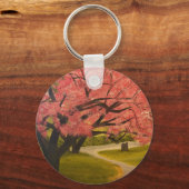 Spring Flowers op Sunset, door Gary Poling Sleutelhanger (Achterkant)