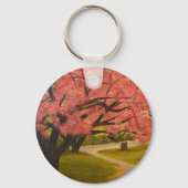 Spring Flowers op Sunset, door Gary Poling Sleutelhanger (Achterkant)