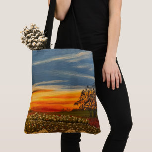 Spring Flowers op Sunset, door Gary Poling Tote Bag