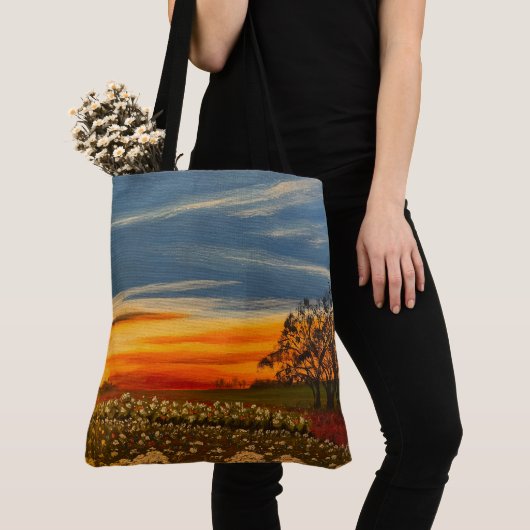 Spring Flowers op Sunset, door Gary Poling Tote Bag (Dichtbij)