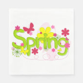Spring Flowers Paper Napkins Servet (Voorkant)