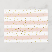 Spring Flowers Paraplu Baby shower Boeken voor Bab Uitnodiging Briefkaart (Achterkant)