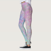 Spring Flowers Pastel Alcohol Ink Abstract Leggings (Links)